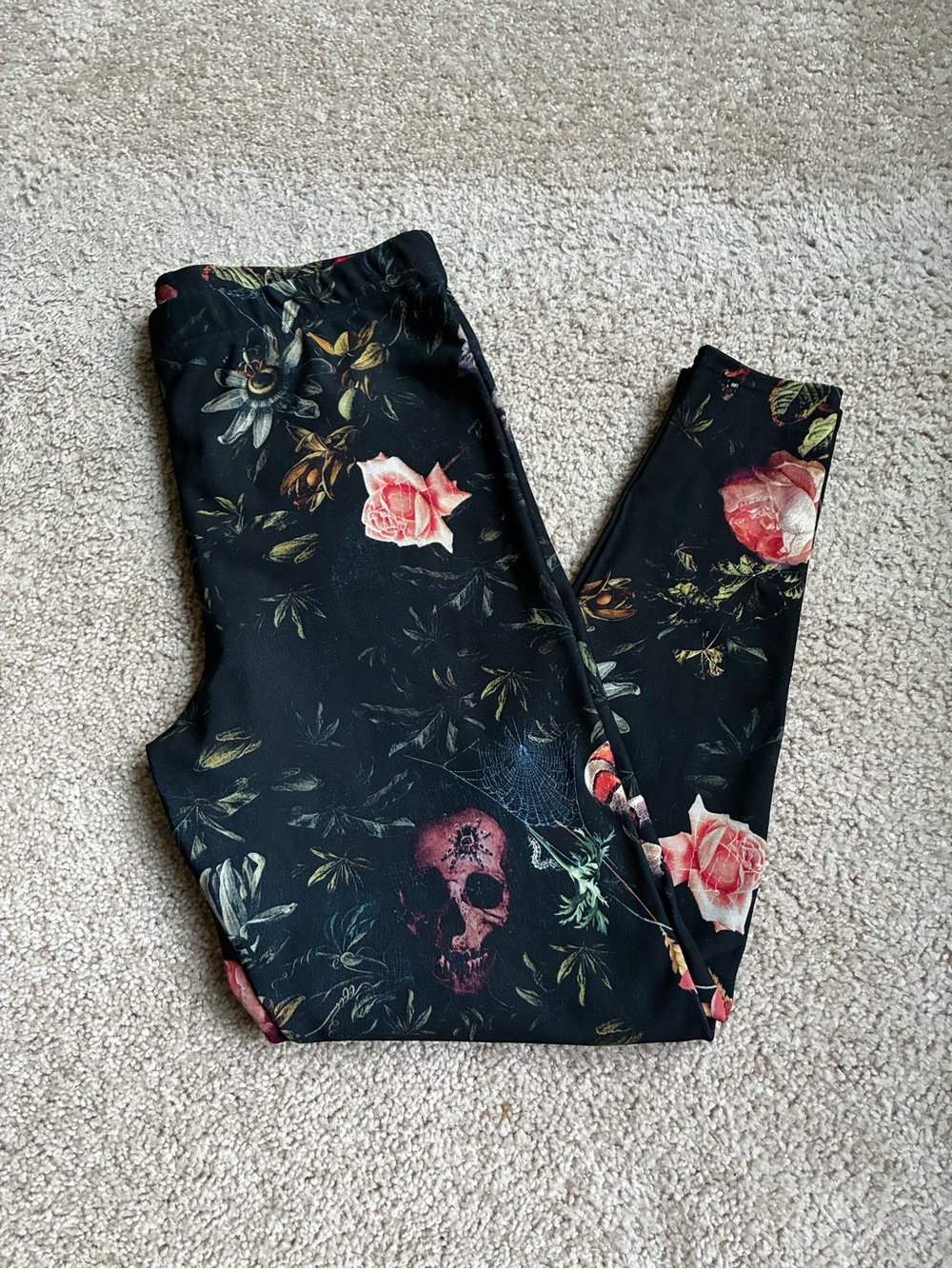 Blackmilk floral fleece lined leggings